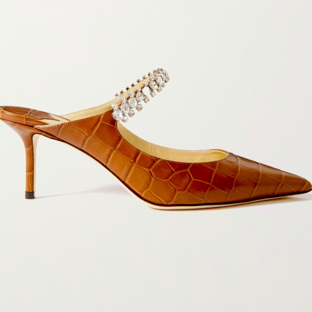 Brand new never worn Bing 65 brown croc jimmy choo size 37- with tags and box